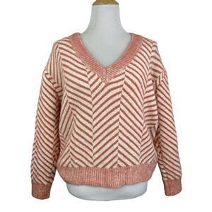 FRNCH Stripe Chenille Fuzzy Sweater S/M
